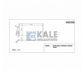 Carisma Klima Radyatörü 1995 2006 Spacestar Mb958166